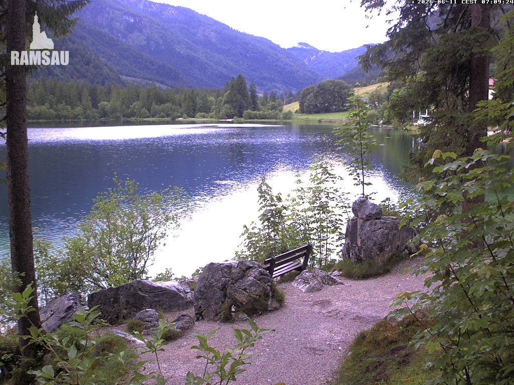 Archiv Foto Webcam Luitpoldweg am Hintersee in Ramsau bei Berchtesgaden