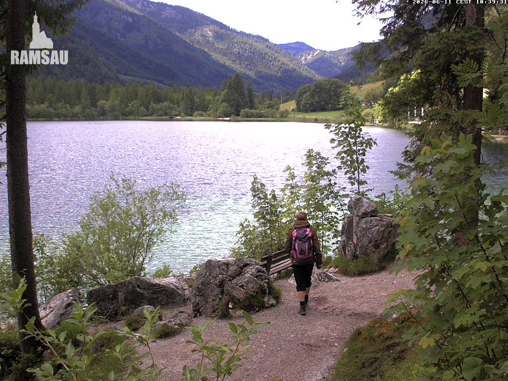 Archiv Foto Webcam Luitpoldweg am Hintersee in Ramsau bei Berchtesgaden
