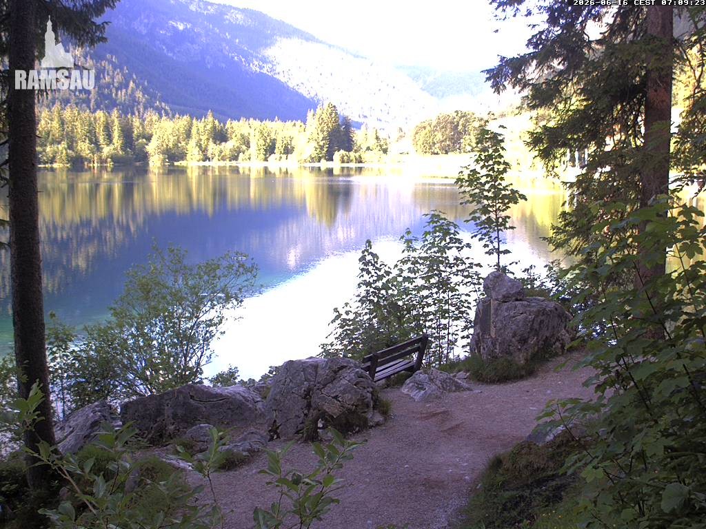 Archiv Foto Webcam Luitpoldweg am Hintersee in Ramsau bei Berchtesgaden