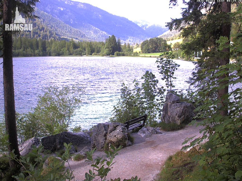 Archiv Foto Webcam Luitpoldweg am Hintersee in Ramsau bei Berchtesgaden