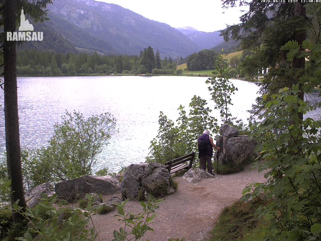 Archiv Foto Webcam Luitpoldweg am Hintersee in Ramsau bei Berchtesgaden