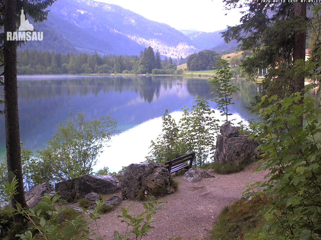 Archiv Foto Webcam Luitpoldweg am Hintersee in Ramsau bei Berchtesgaden