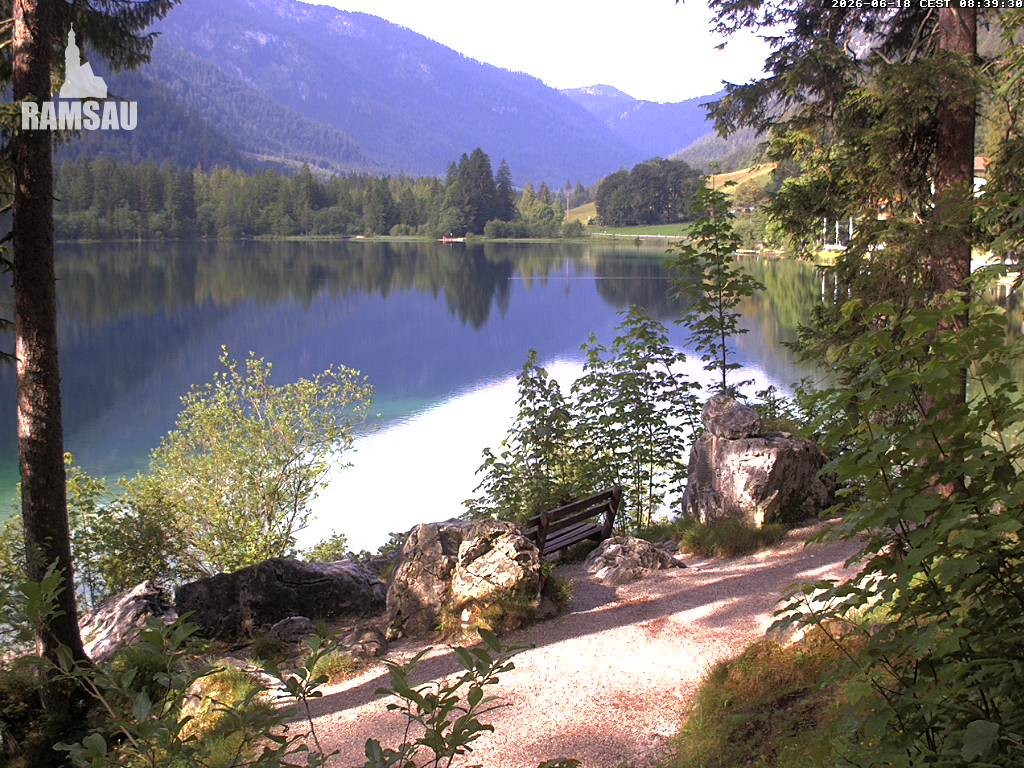 Archiv Foto Webcam Luitpoldweg am Hintersee in Ramsau bei Berchtesgaden
