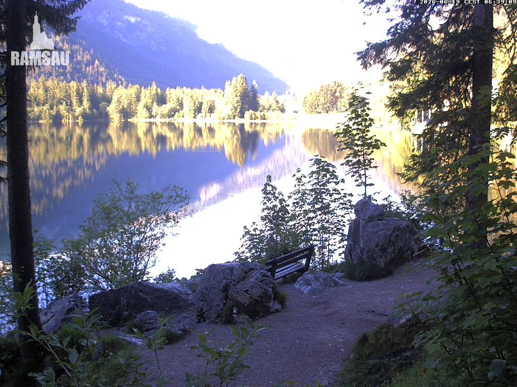 Archiv Foto Webcam Luitpoldweg am Hintersee in Ramsau bei Berchtesgaden