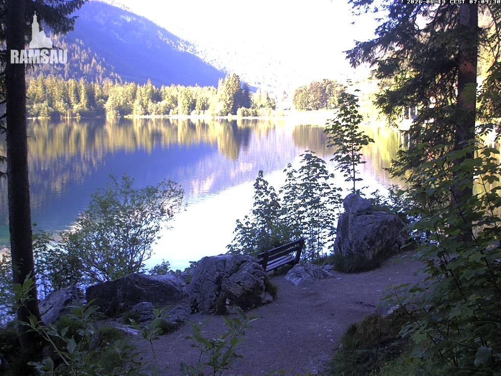 Archiv Foto Webcam Luitpoldweg am Hintersee in Ramsau bei Berchtesgaden