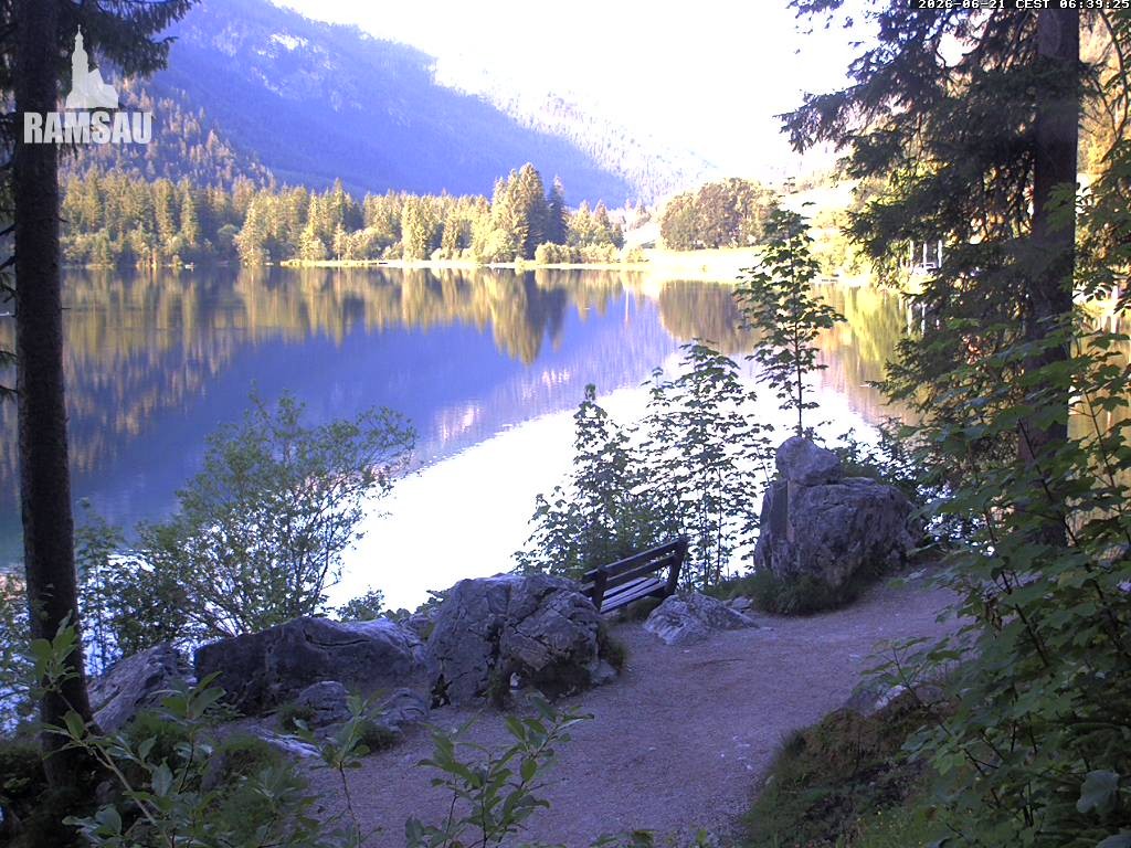 Archiv Foto Webcam Luitpoldweg am Hintersee in Ramsau bei Berchtesgaden