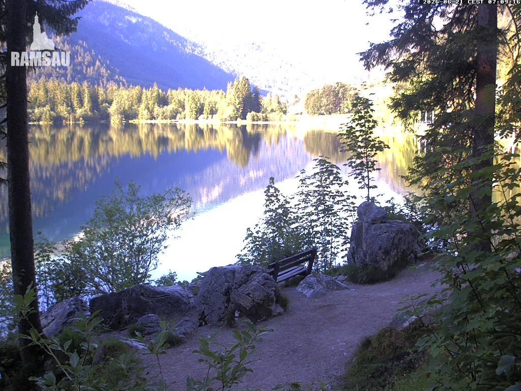 Archiv Foto Webcam Luitpoldweg am Hintersee in Ramsau bei Berchtesgaden