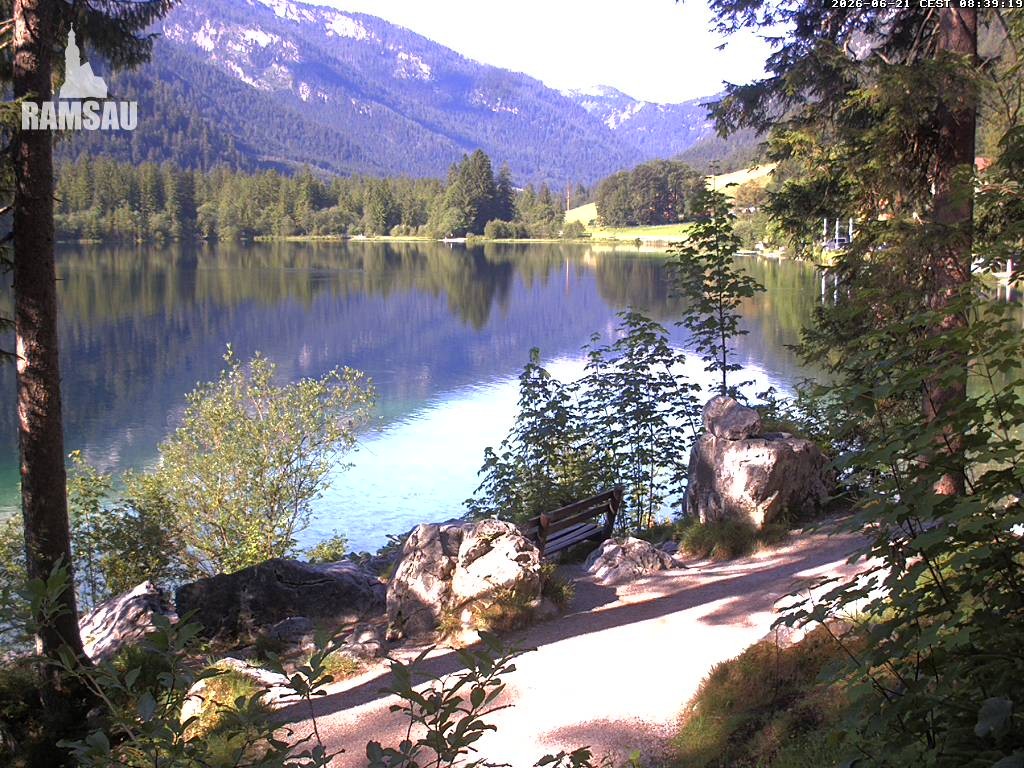 Archiv Foto Webcam Luitpoldweg am Hintersee in Ramsau bei Berchtesgaden