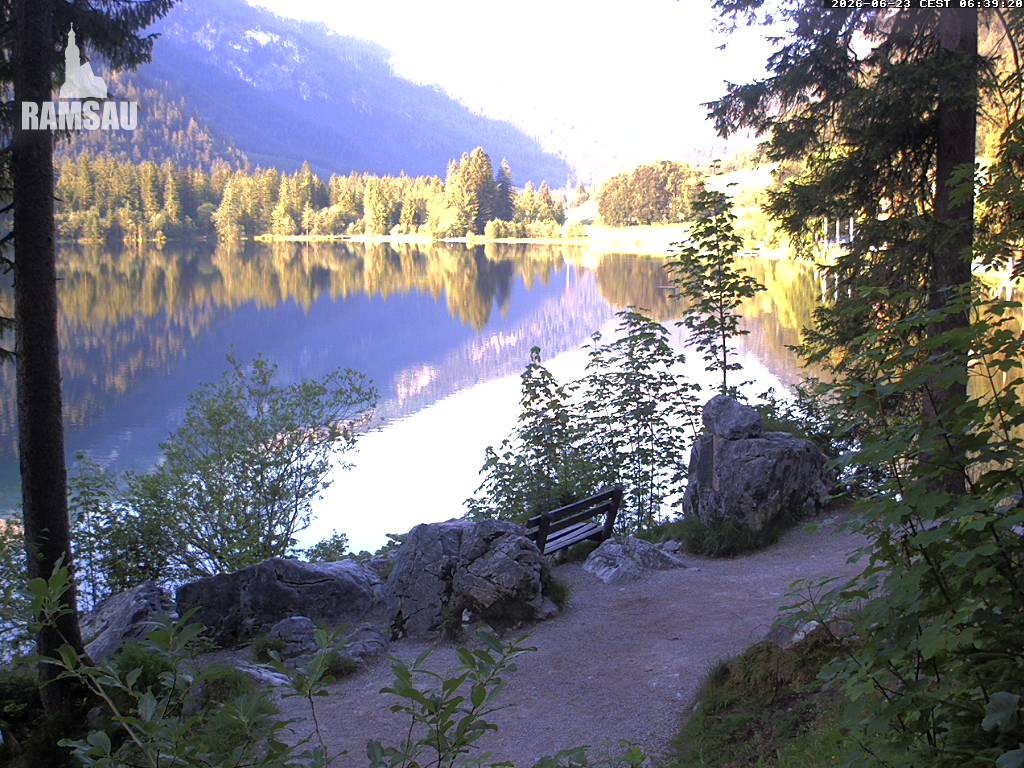 Archiv Foto Webcam Luitpoldweg am Hintersee in Ramsau bei Berchtesgaden
