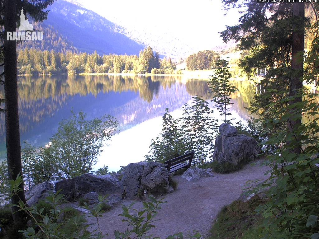 Archiv Foto Webcam Luitpoldweg am Hintersee in Ramsau bei Berchtesgaden