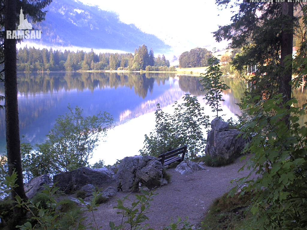 Archiv Foto Webcam Luitpoldweg am Hintersee in Ramsau bei Berchtesgaden