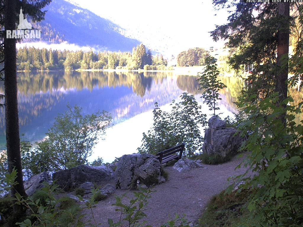 Archiv Foto Webcam Luitpoldweg am Hintersee in Ramsau bei Berchtesgaden
