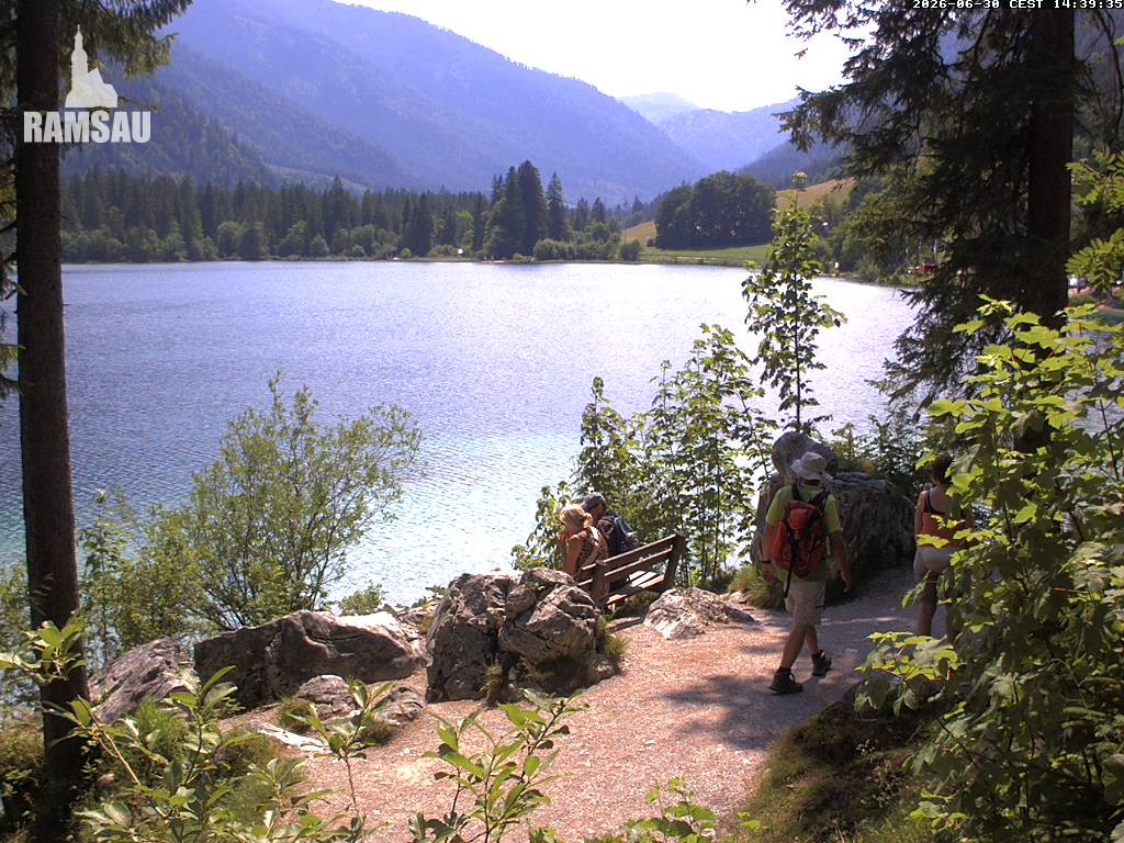 Archiv Foto Webcam Luitpoldweg am Hintersee in Ramsau bei Berchtesgaden