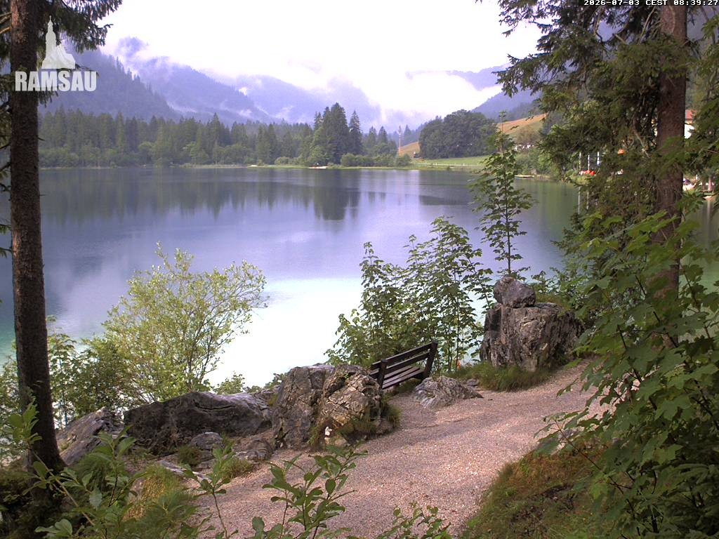 Archiv Foto Webcam Luitpoldweg am Hintersee in Ramsau bei Berchtesgaden