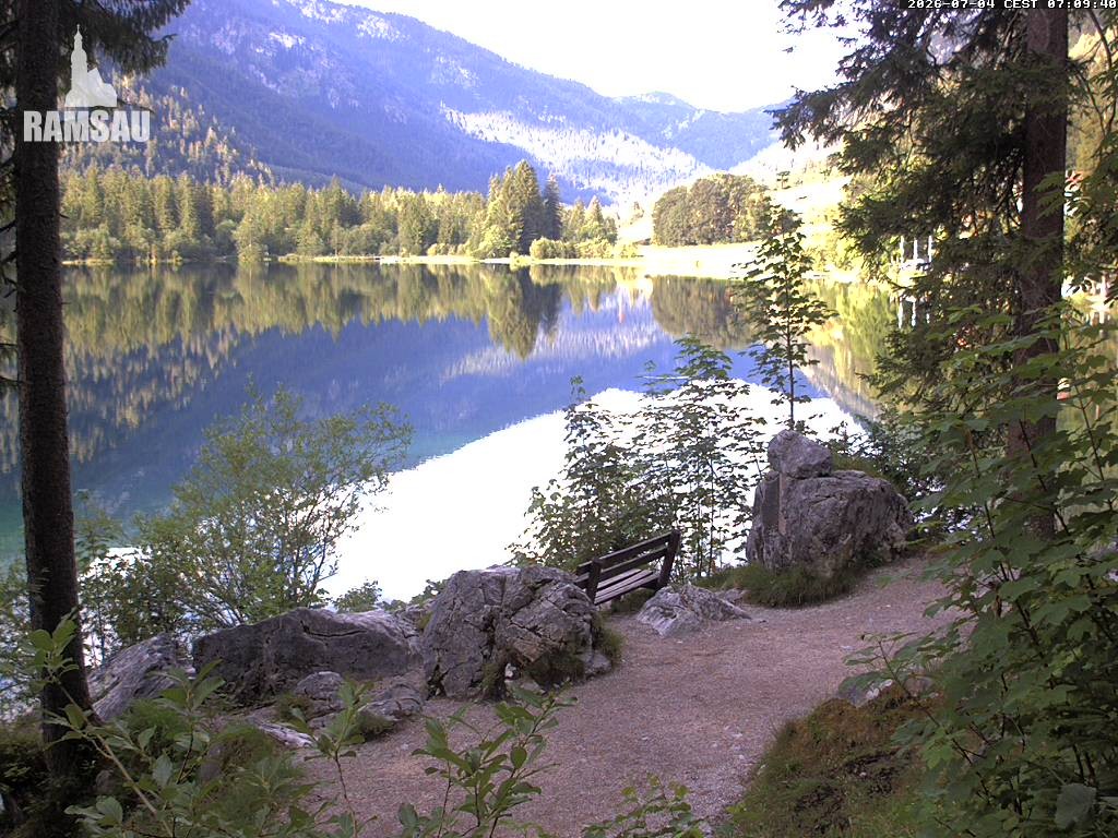Archiv Foto Webcam Luitpoldweg am Hintersee in Ramsau bei Berchtesgaden