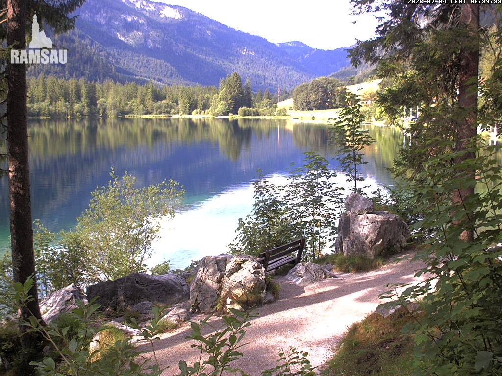 Archiv Foto Webcam Luitpoldweg am Hintersee in Ramsau bei Berchtesgaden
