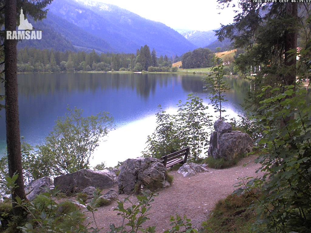 Archiv Foto Webcam Luitpoldweg am Hintersee in Ramsau bei Berchtesgaden