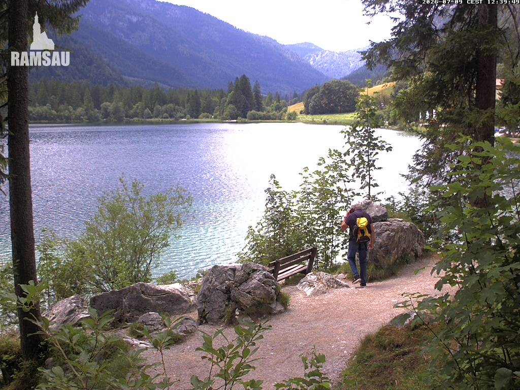 Archiv Foto Webcam Luitpoldweg am Hintersee in Ramsau bei Berchtesgaden