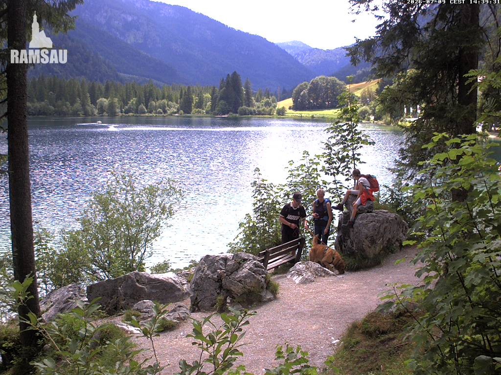 Archiv Foto Webcam Luitpoldweg am Hintersee in Ramsau bei Berchtesgaden