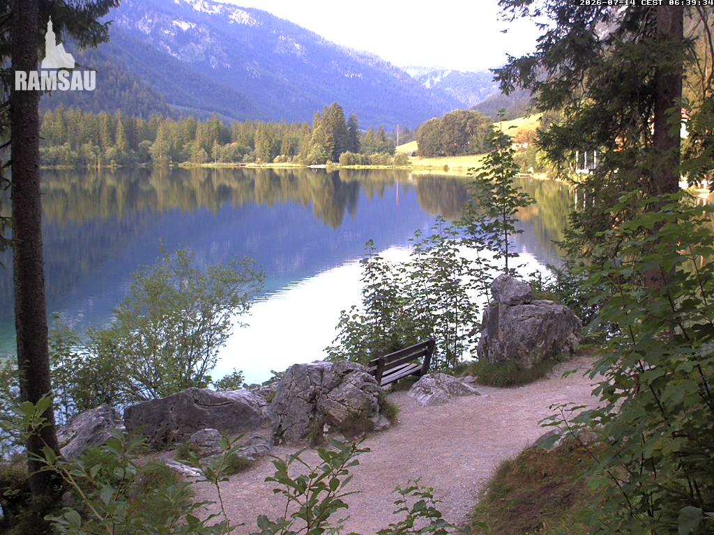 Archiv Foto Webcam Luitpoldweg am Hintersee in Ramsau bei Berchtesgaden