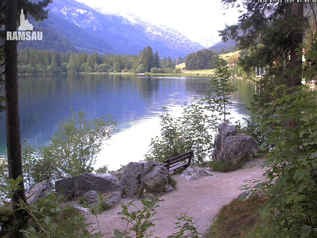 Archiv Foto Webcam Luitpoldweg am Hintersee in Ramsau bei Berchtesgaden