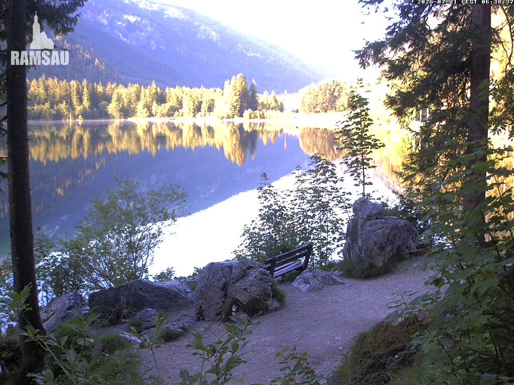 Archiv Foto Webcam Luitpoldweg am Hintersee in Ramsau bei Berchtesgaden