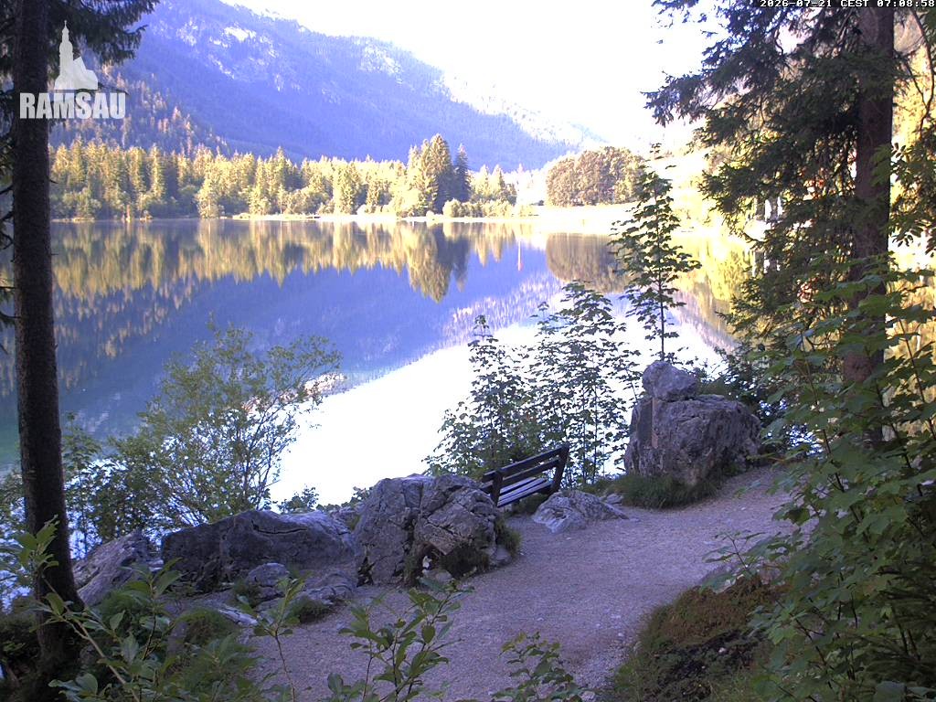 Archiv Foto Webcam Luitpoldweg am Hintersee in Ramsau bei Berchtesgaden