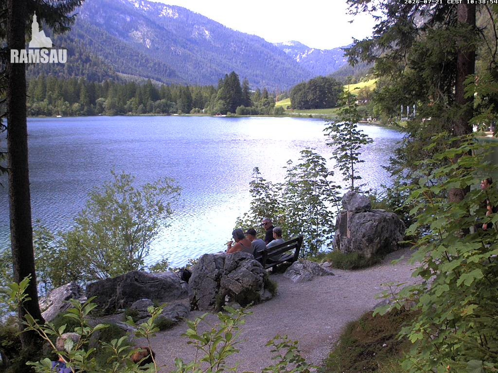 Archiv Foto Webcam Luitpoldweg am Hintersee in Ramsau bei Berchtesgaden