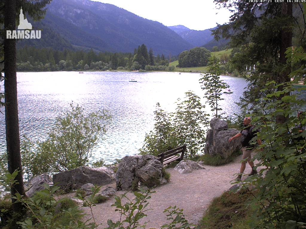 Archiv Foto Webcam Luitpoldweg am Hintersee in Ramsau bei Berchtesgaden