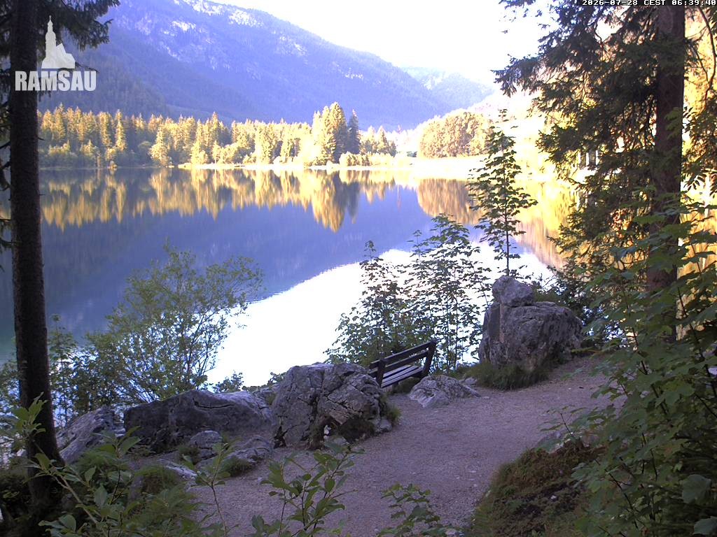 Archiv Foto Webcam Luitpoldweg am Hintersee in Ramsau bei Berchtesgaden