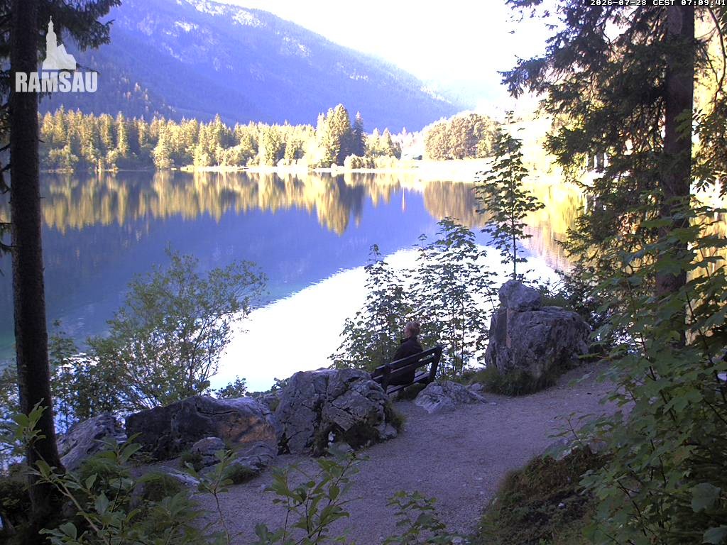 Archiv Foto Webcam Luitpoldweg am Hintersee in Ramsau bei Berchtesgaden