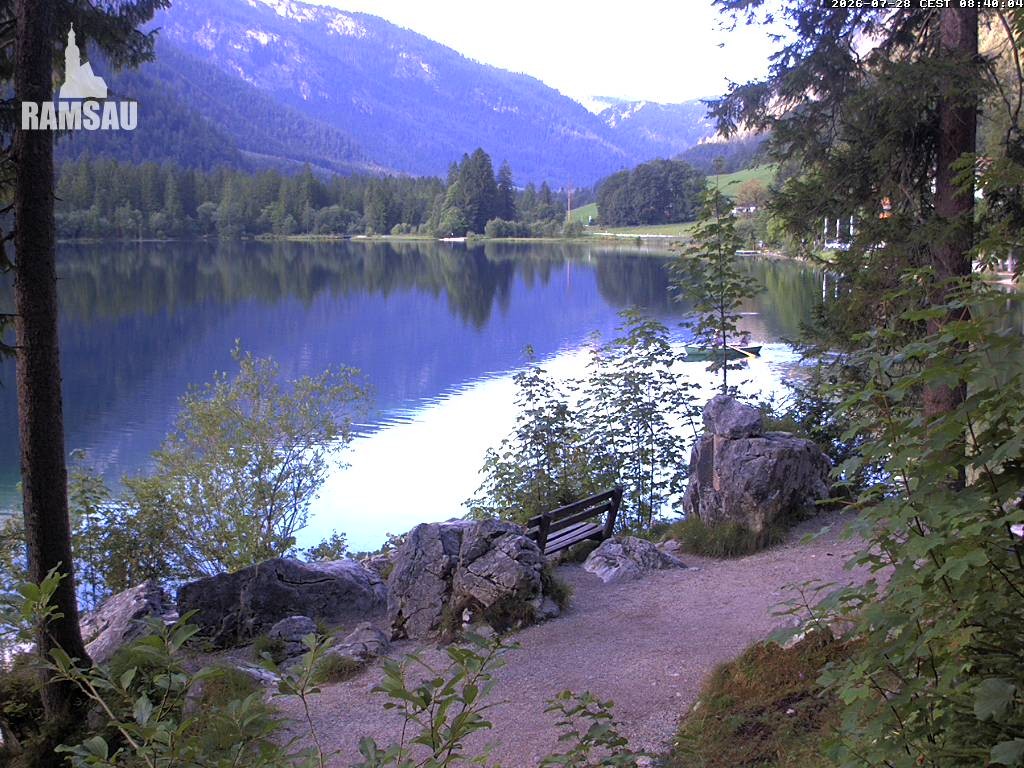 Archiv Foto Webcam Luitpoldweg am Hintersee in Ramsau bei Berchtesgaden