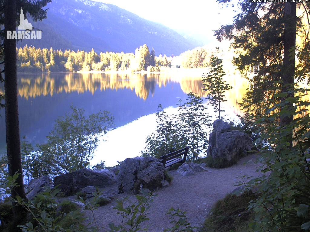 Archiv Foto Webcam Luitpoldweg am Hintersee in Ramsau bei Berchtesgaden