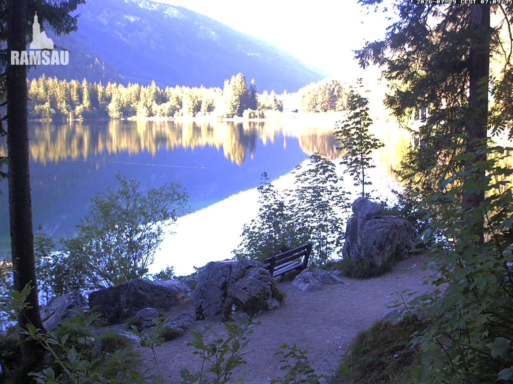 Archiv Foto Webcam Luitpoldweg am Hintersee in Ramsau bei Berchtesgaden