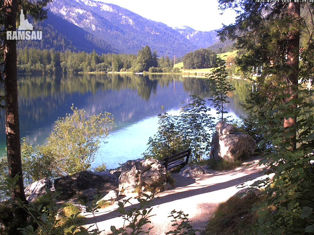 Archiv Foto Webcam Luitpoldweg am Hintersee in Ramsau bei Berchtesgaden