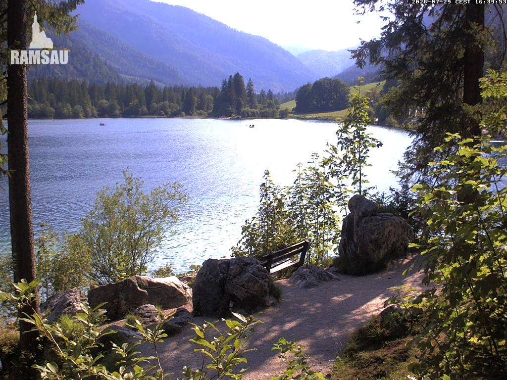 Archiv Foto Webcam Luitpoldweg am Hintersee in Ramsau bei Berchtesgaden
