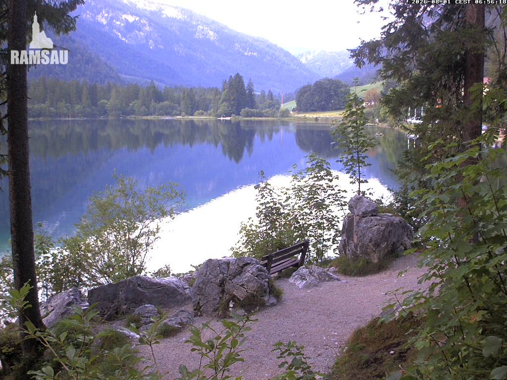 Archiv Foto Webcam Luitpoldweg am Hintersee in Ramsau bei Berchtesgaden