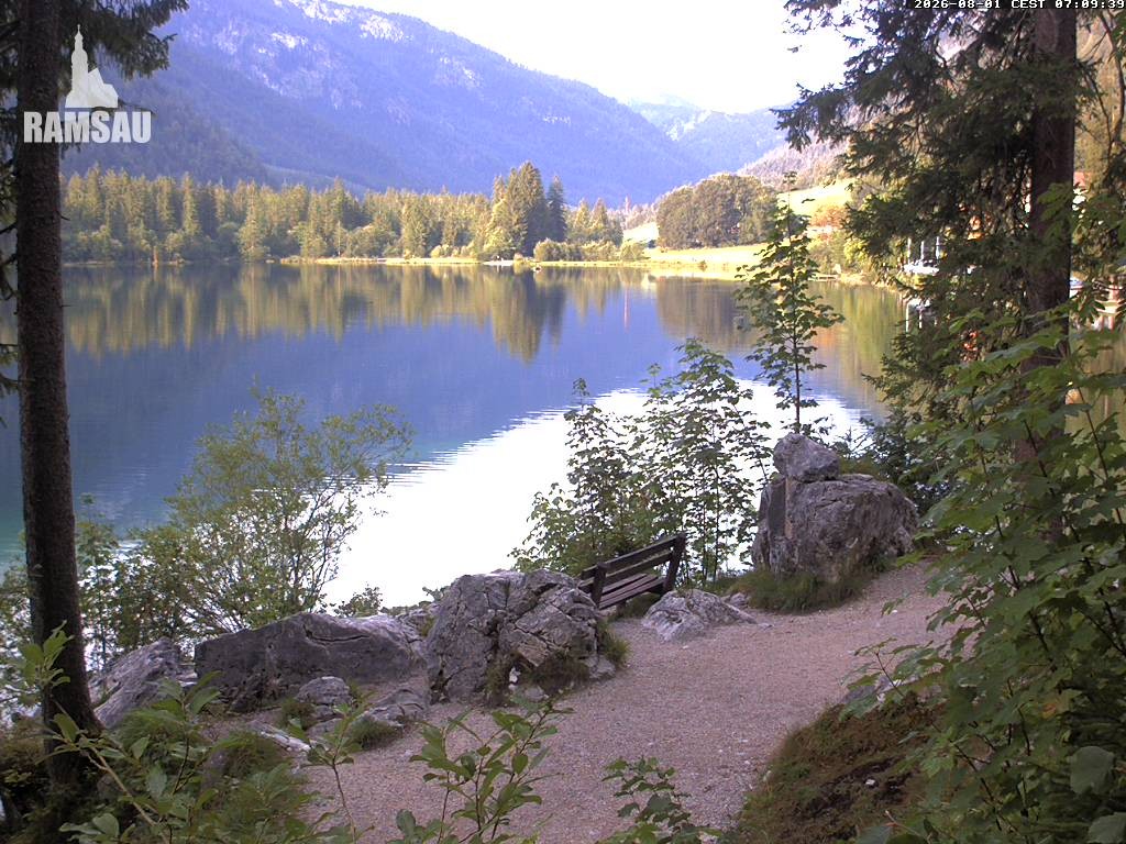 Archiv Foto Webcam Luitpoldweg am Hintersee in Ramsau bei Berchtesgaden