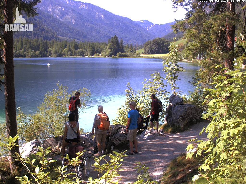 Archiv Foto Webcam Luitpoldweg am Hintersee in Ramsau bei Berchtesgaden