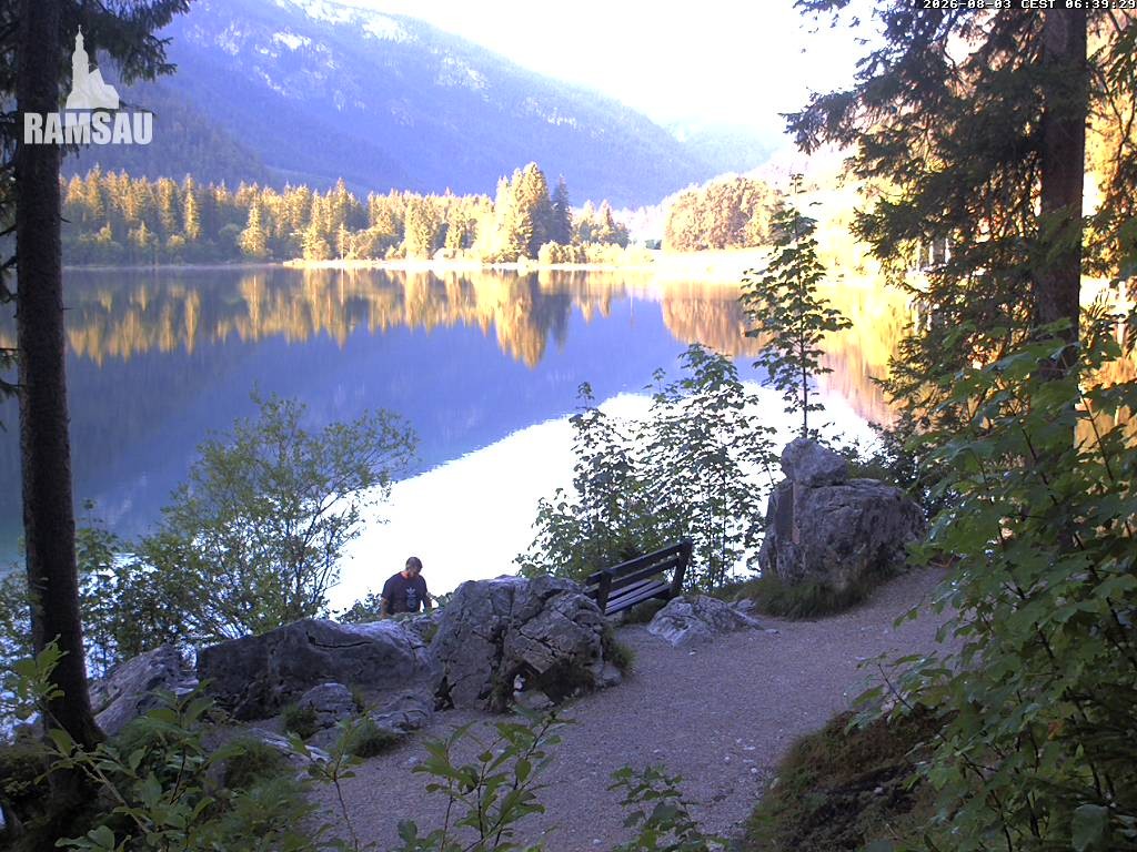 Archiv Foto Webcam Luitpoldweg am Hintersee in Ramsau bei Berchtesgaden