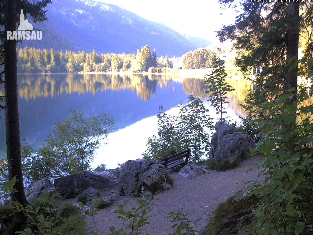 Archiv Foto Webcam Luitpoldweg am Hintersee in Ramsau bei Berchtesgaden
