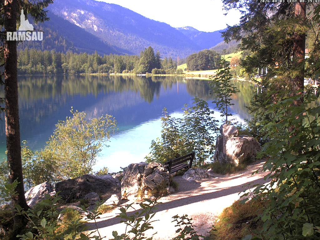 Archiv Foto Webcam Luitpoldweg am Hintersee in Ramsau bei Berchtesgaden
