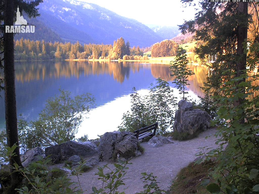 Archiv Foto Webcam Luitpoldweg am Hintersee in Ramsau bei Berchtesgaden