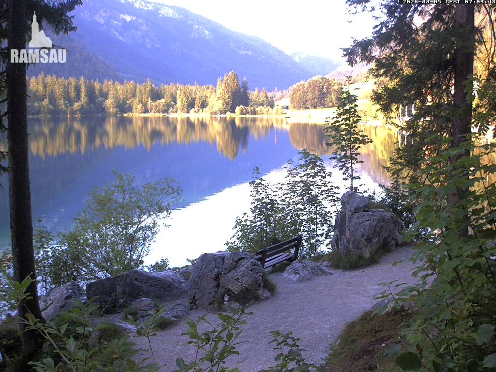 Archiv Foto Webcam Luitpoldweg am Hintersee in Ramsau bei Berchtesgaden