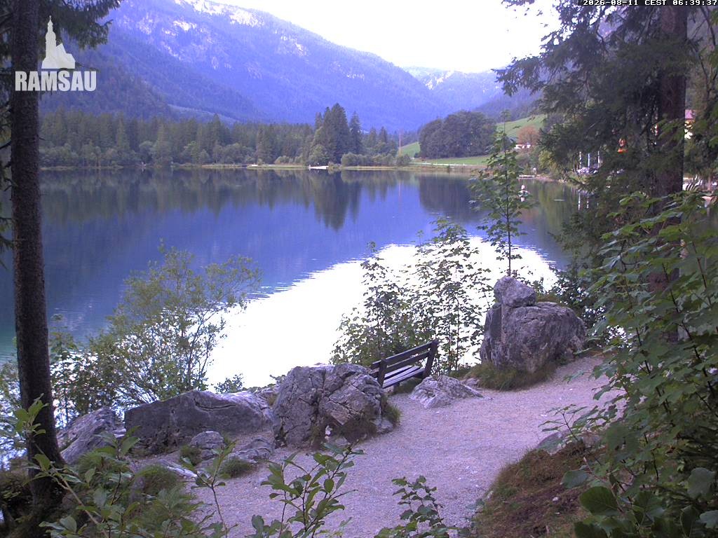 Archiv Foto Webcam Luitpoldweg am Hintersee in Ramsau bei Berchtesgaden