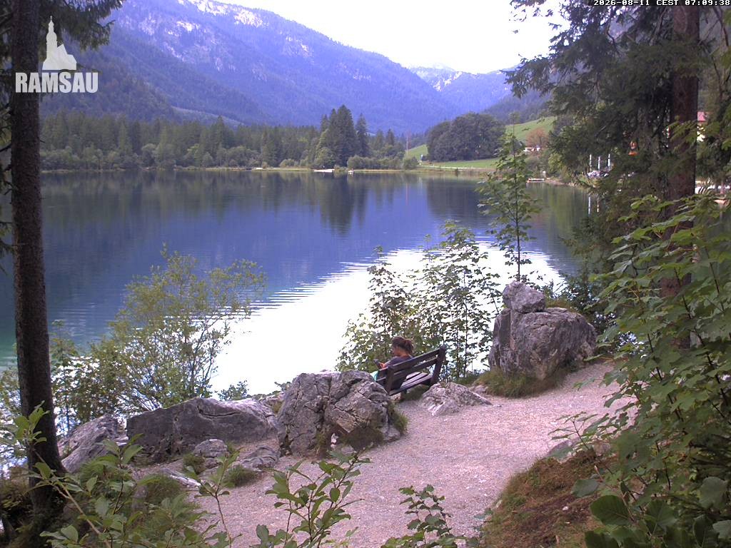Archiv Foto Webcam Luitpoldweg am Hintersee in Ramsau bei Berchtesgaden