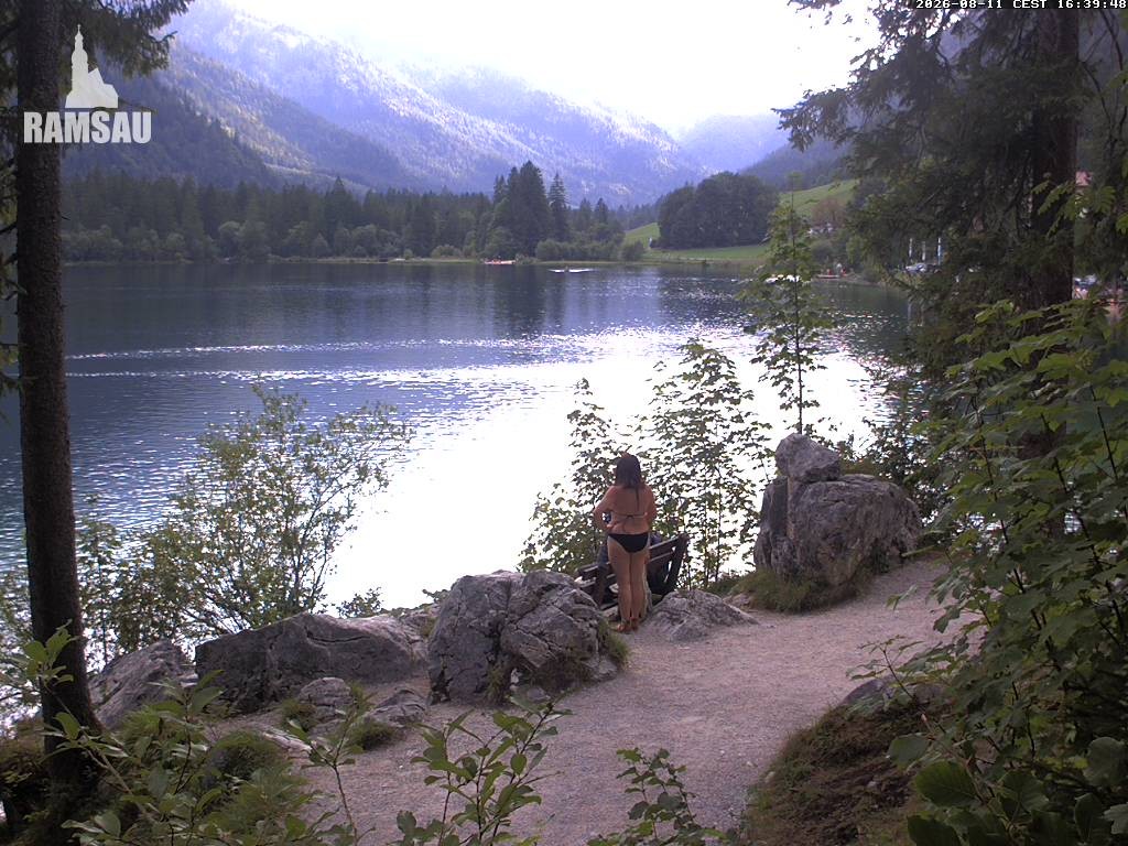 Archiv Foto Webcam Luitpoldweg am Hintersee in Ramsau bei Berchtesgaden