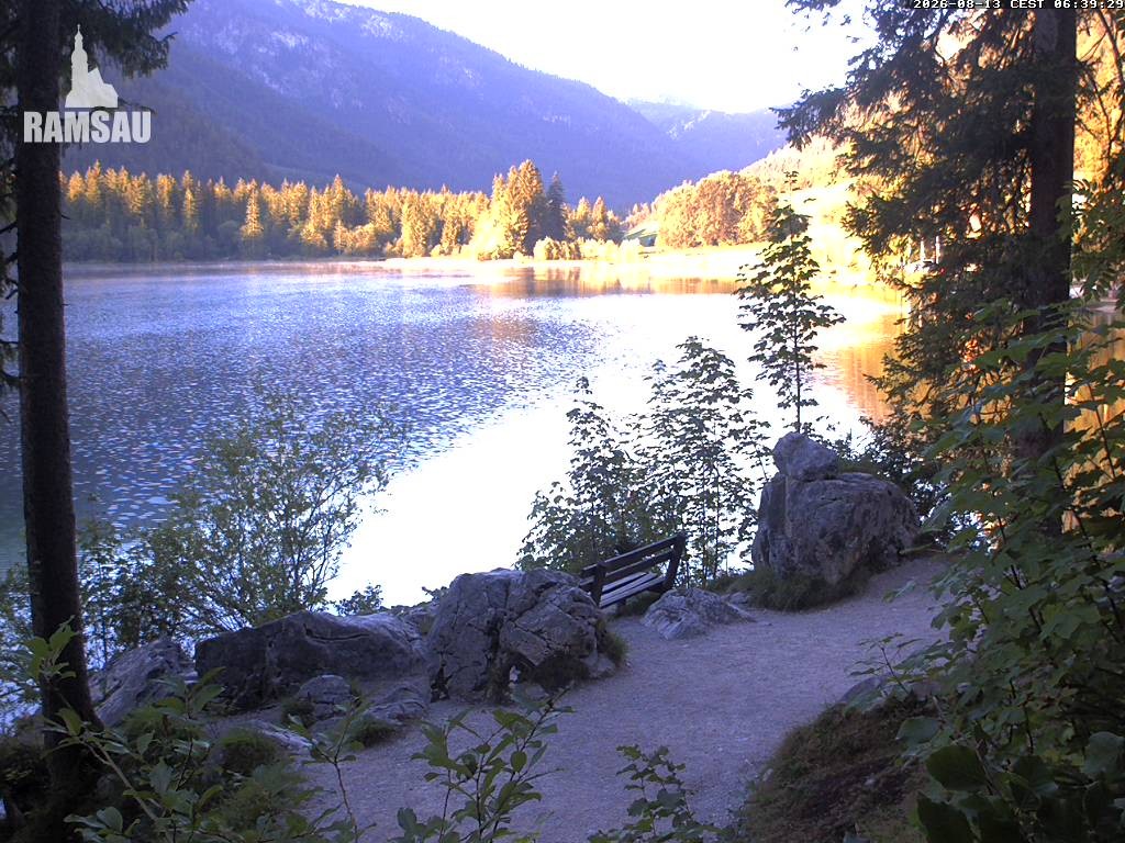 Archiv Foto Webcam Luitpoldweg am Hintersee in Ramsau bei Berchtesgaden