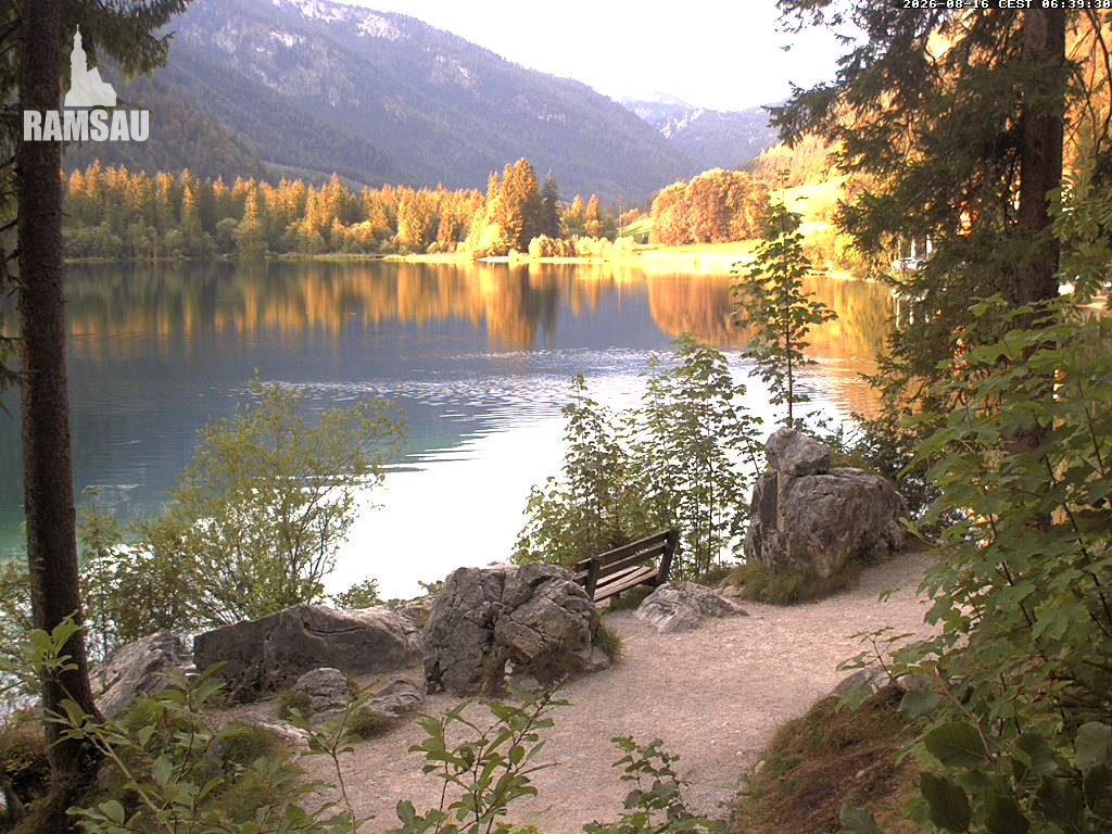 Archiv Foto Webcam Luitpoldweg am Hintersee in Ramsau bei Berchtesgaden
