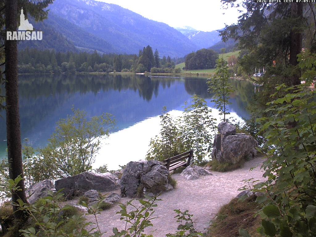 Archiv Foto Webcam Luitpoldweg am Hintersee in Ramsau bei Berchtesgaden